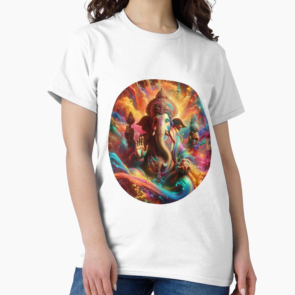 Ganesha pop art Holi festival by Toms Tee