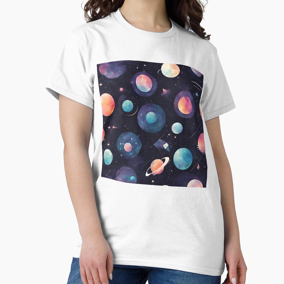 painting planet in solar system black background by DigiArtNDesign