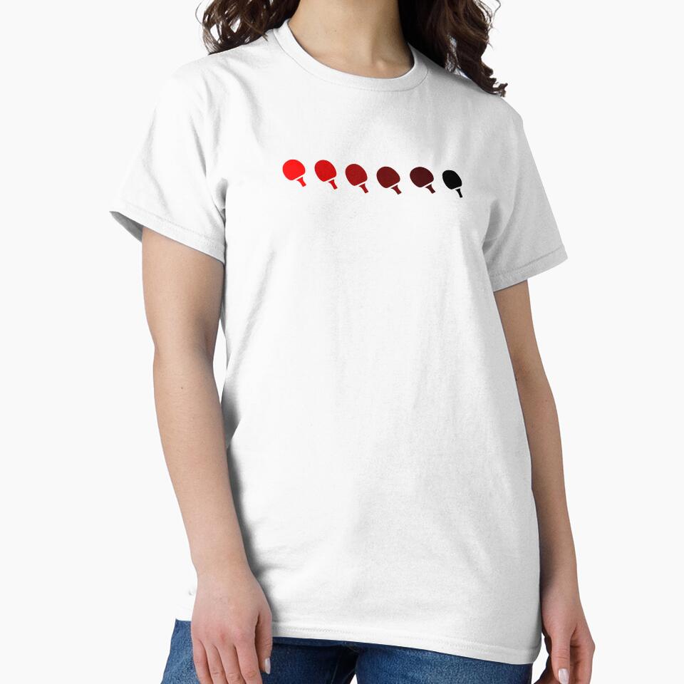 Minimalist Table Tennis Paddles Gradient – Ping Pong Art by martuzka
