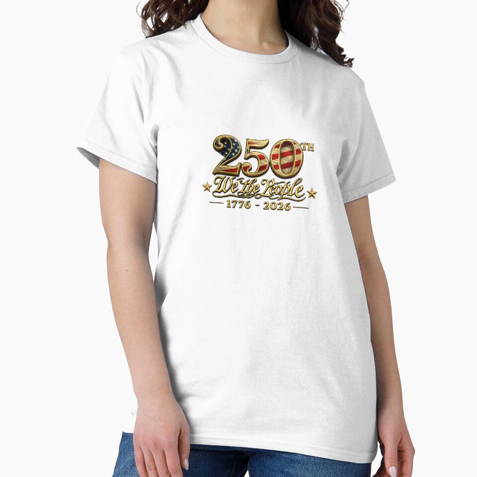Celebrate 250 years of American history with this powerful “We the People 1776–2026” design honoring the nation’s semiquincentennial. by Truly Love America