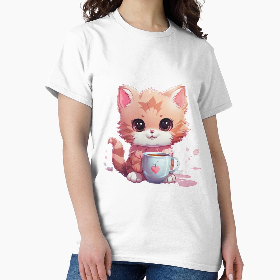 Coffee Time Kitty by Dreamers Artists
