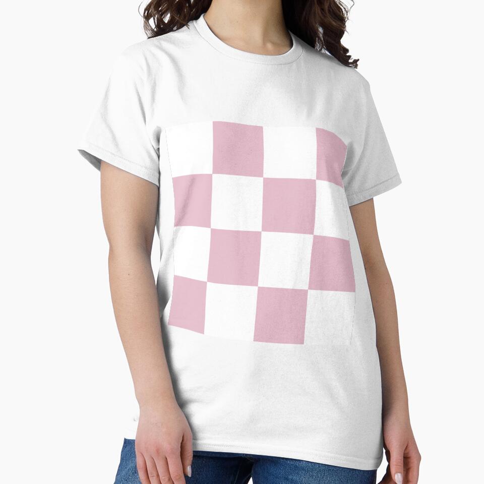 Checkered Pink Gifts, Checkered Mug, Checkered tote, Checkered apron,  leggings, Checkered Dress, Checkered Gifts for her by happiness1000