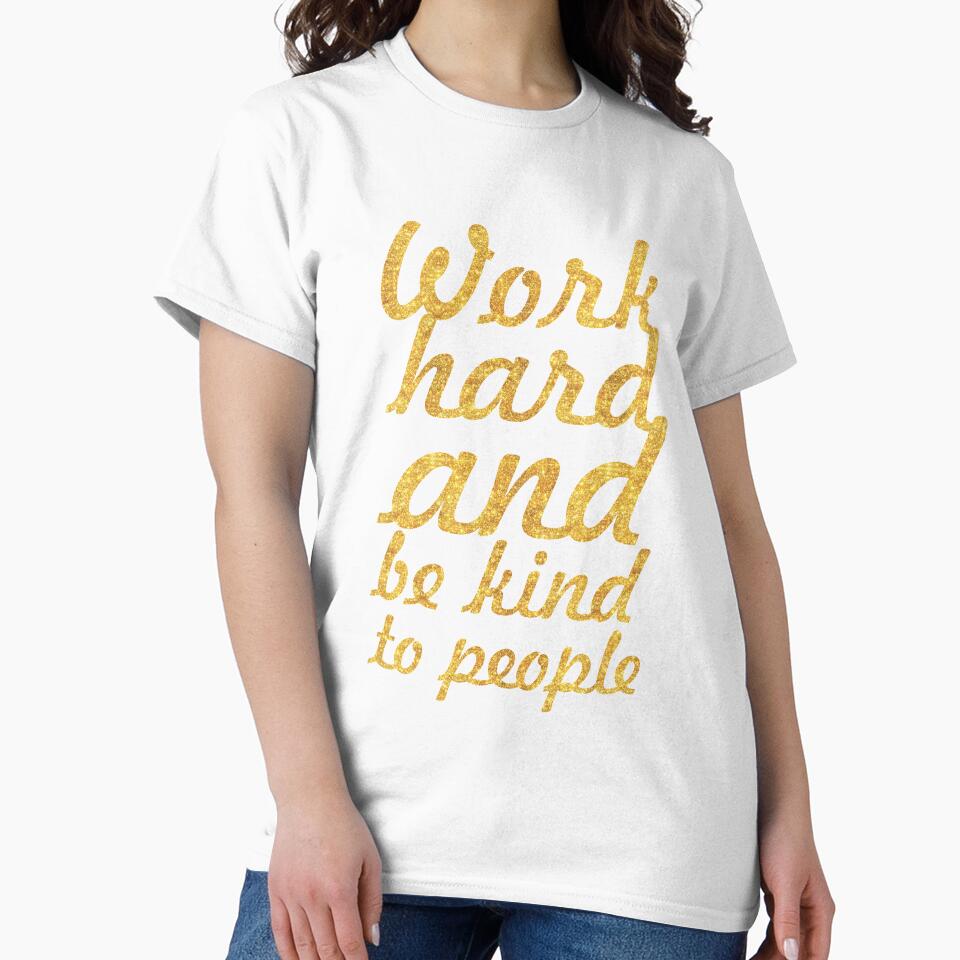 Work hard and be kind to people - Gym Motivational Quote by Powerofwordss