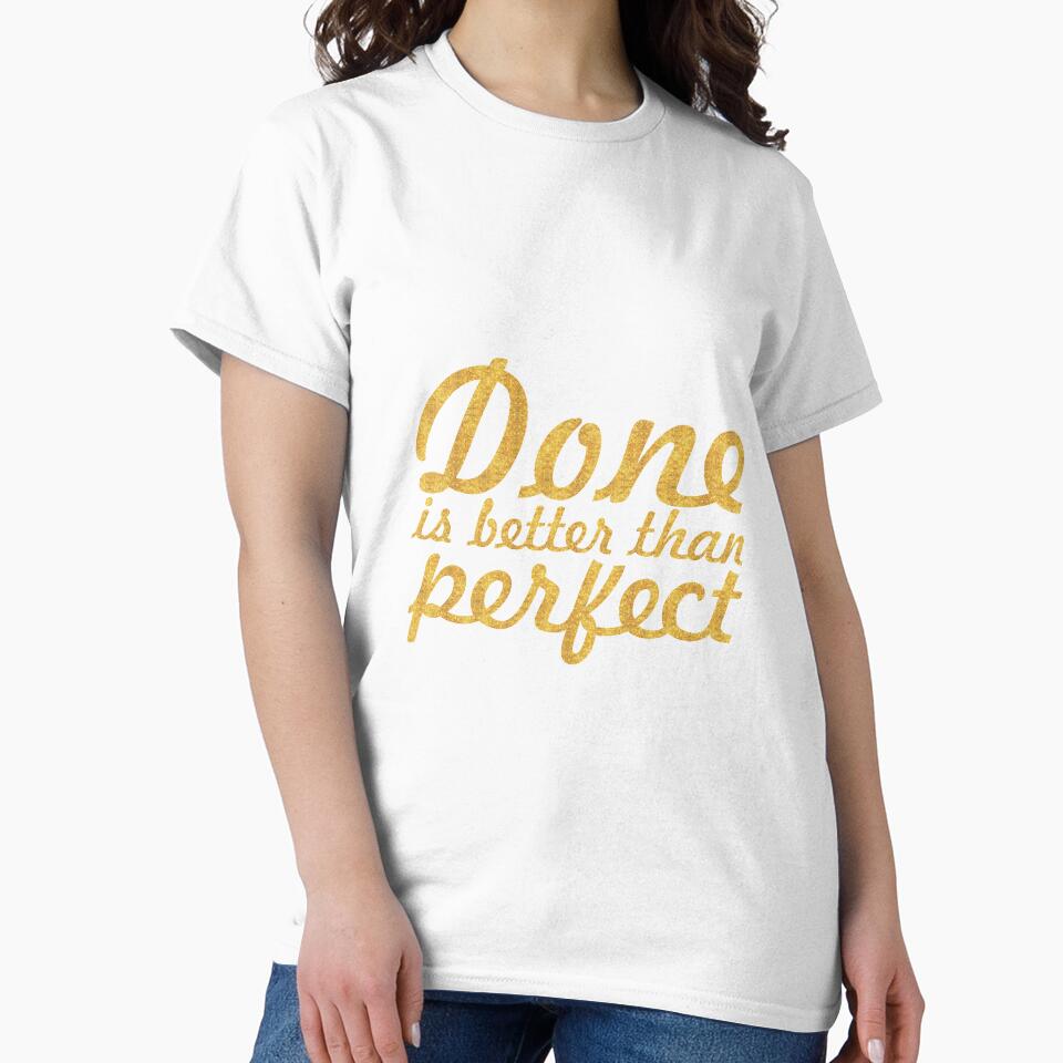 Done is better than perfect - Inspirational Quote by Powerofwordss