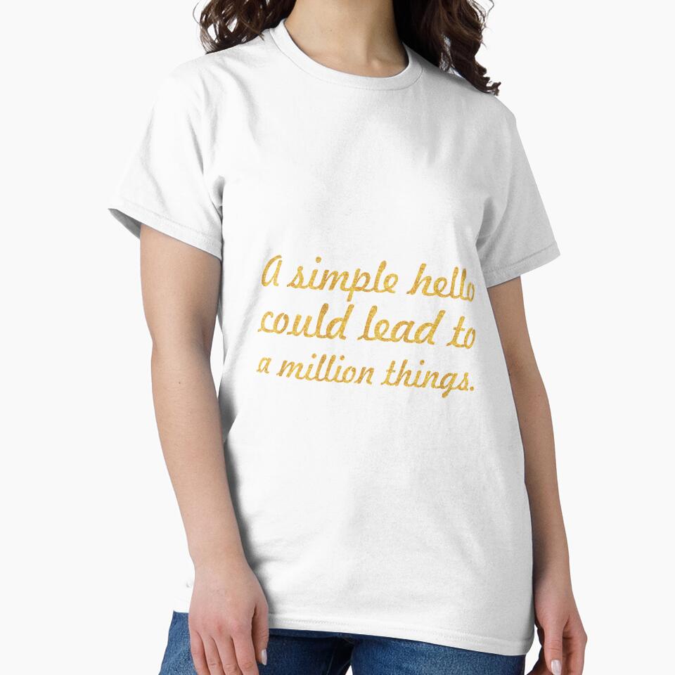 A simple hello could lead to a million things - Life Inspirational Quote by Powerofwordss