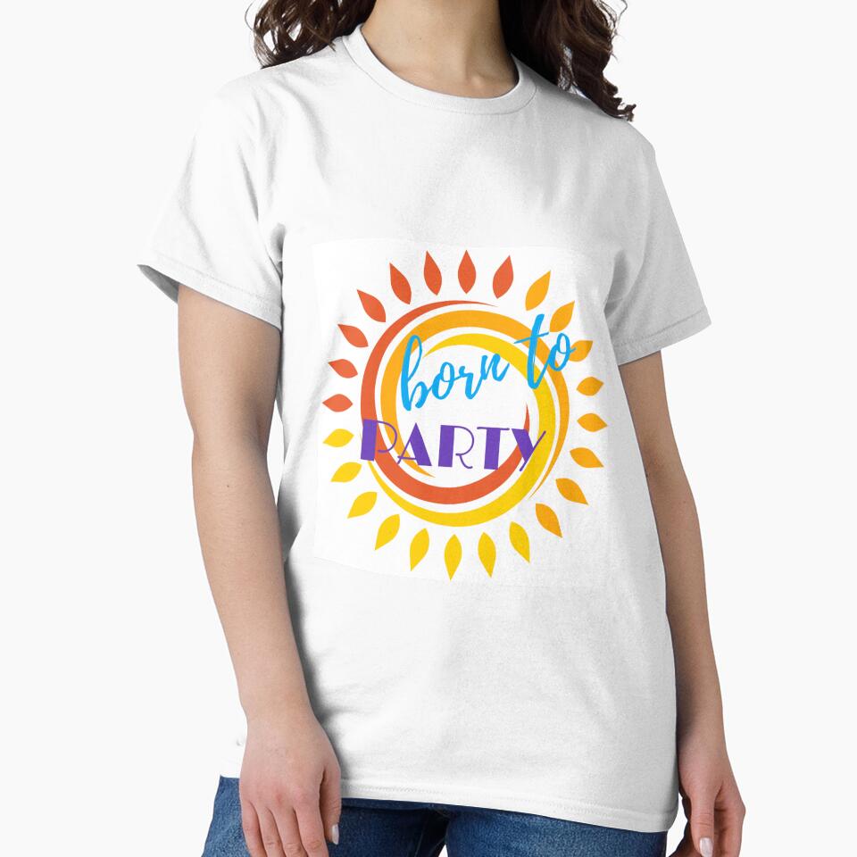 Modern BORN TO PARTY design by WAKYSHOP