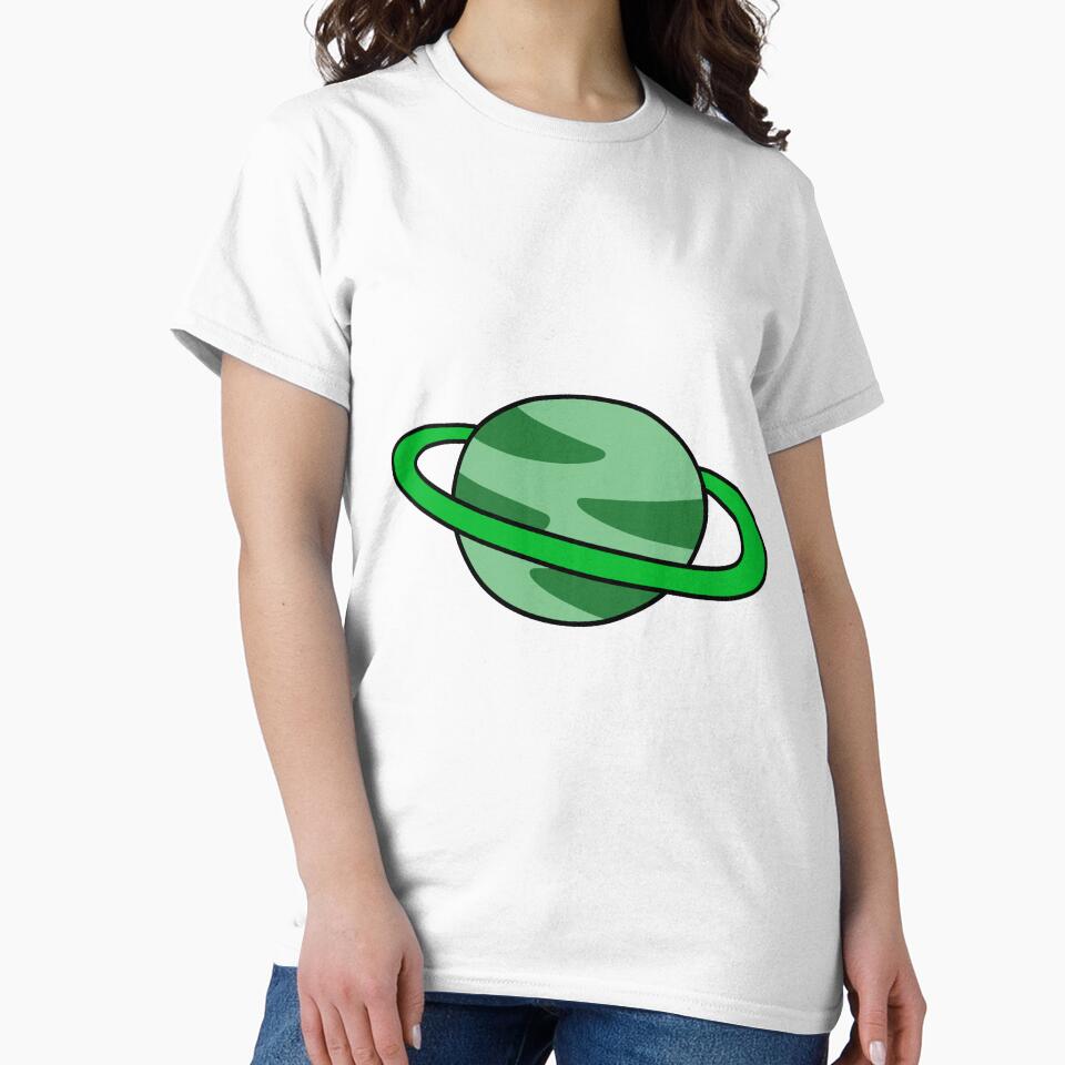 Green Ringed Planet by SaradaBoru