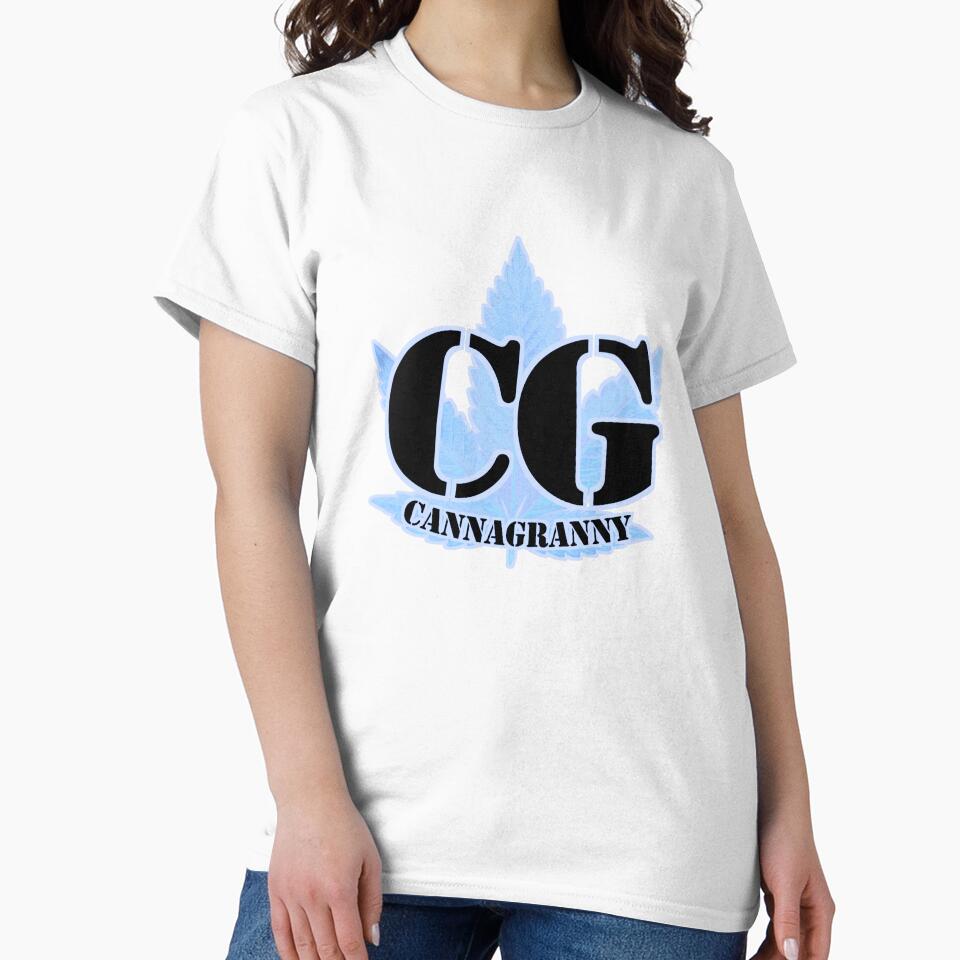 CannaGranny™ CG Blue Leaf Logo Design by  CannaGranny™