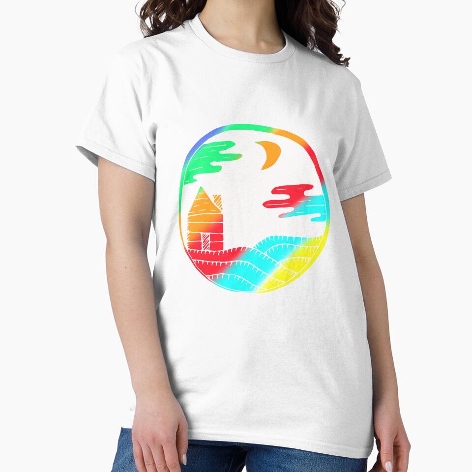 Colorful House Art Design Gift Idea by werdanepo
