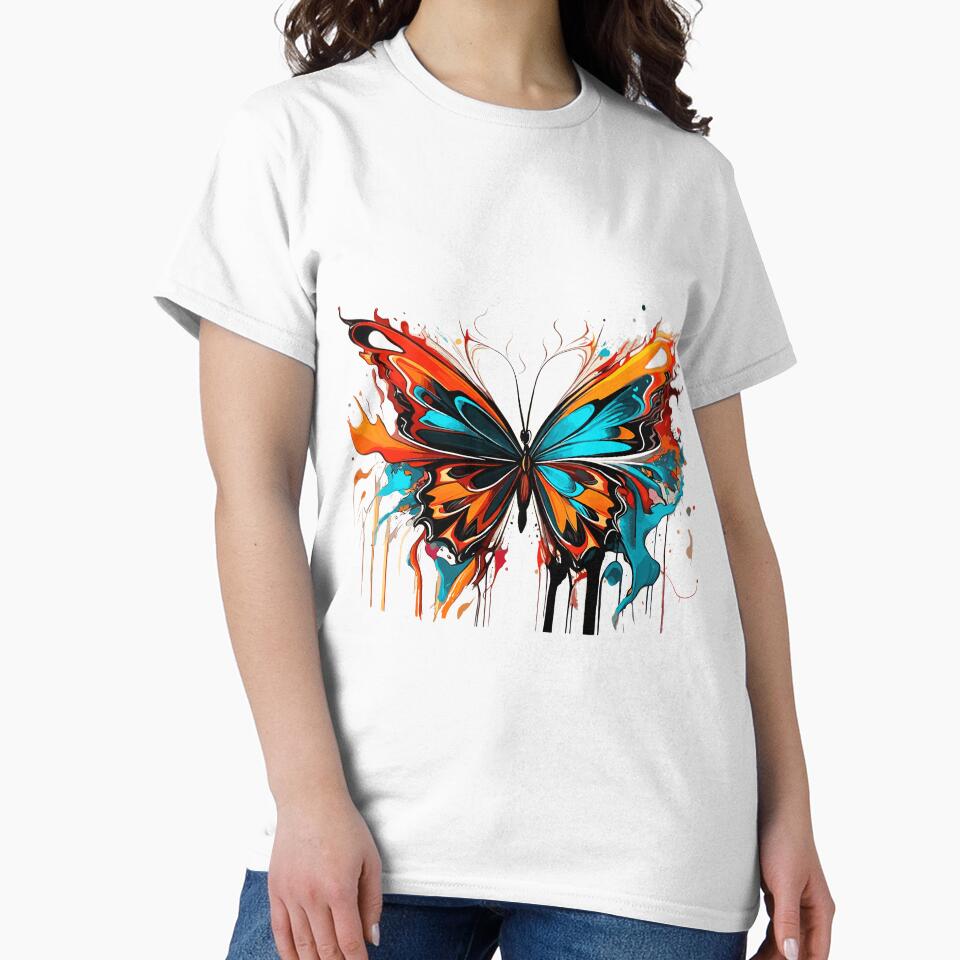 Butterfly art gift for her engagement wall decoration wall art illustration by X-ecute
