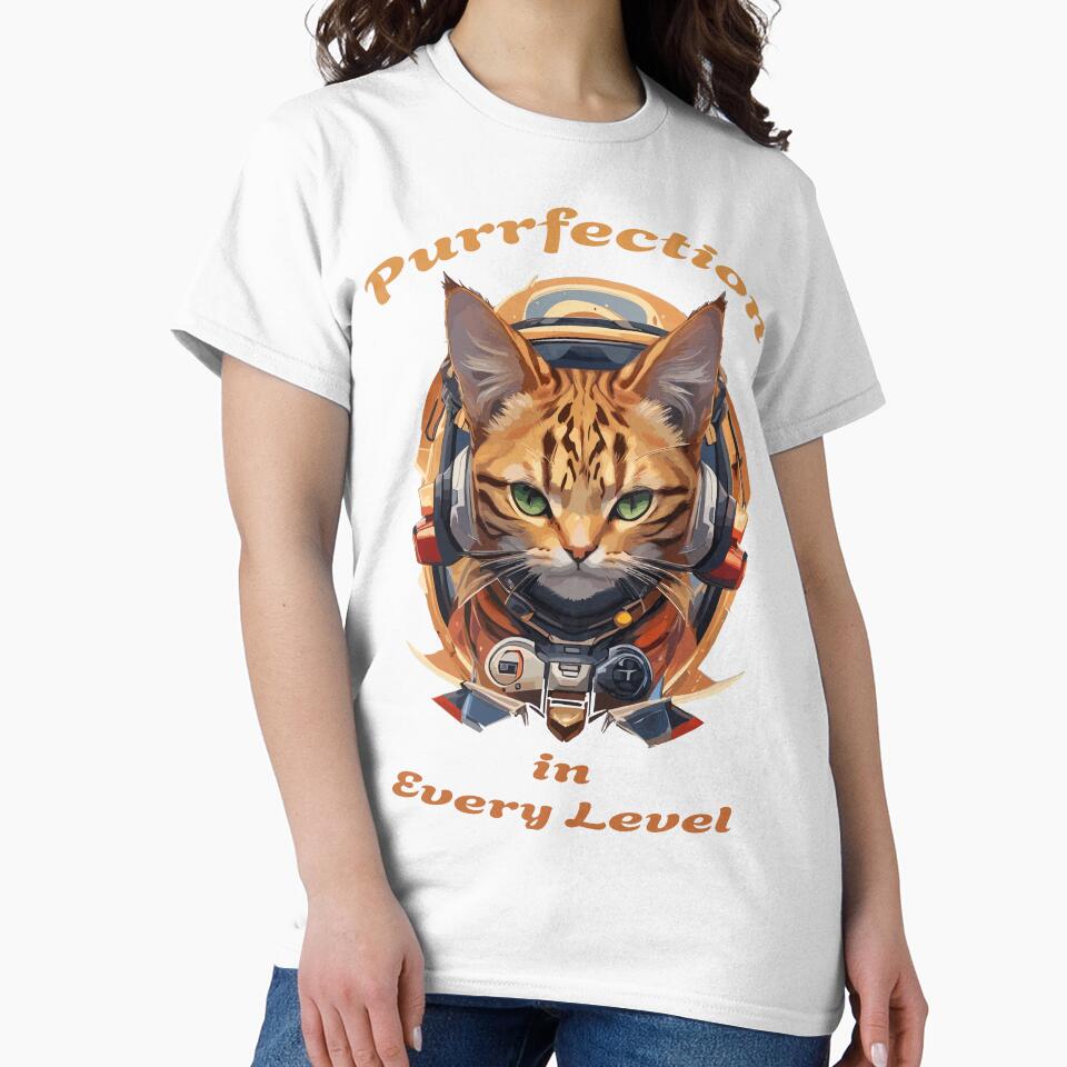 Cat tomcat design shirt gift children's birthday gift idea wall art by X-ecute