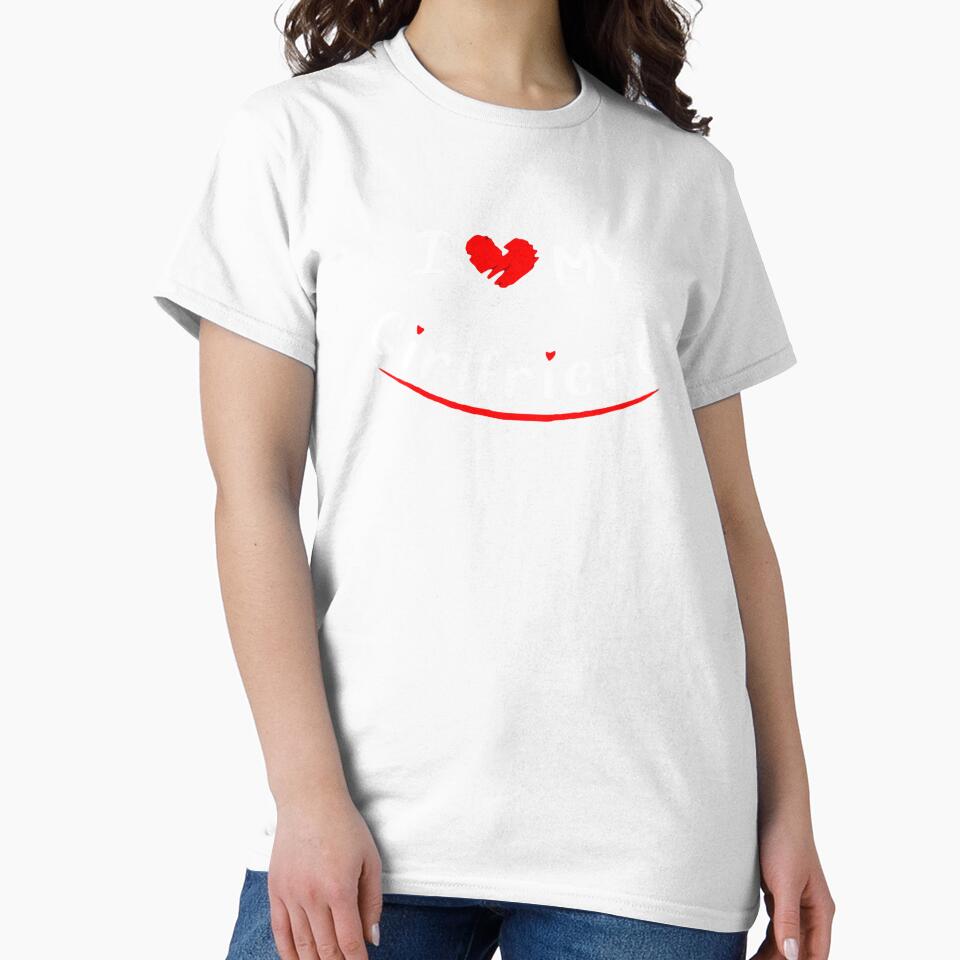I Love My Girlfriend_I Heart My Girlfriend&Valentine's Day Tee,Valentine Gift by Sophistical