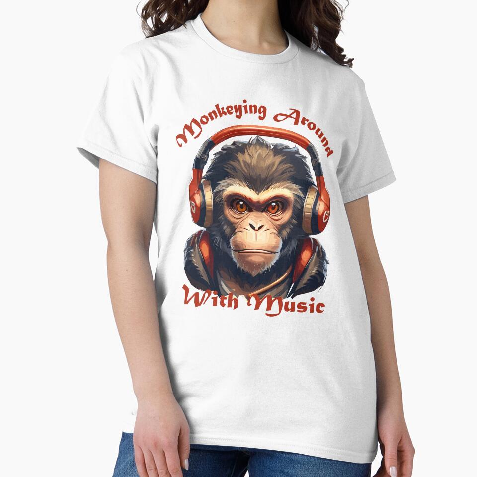 monkeying around gift idea party cracker boys children's gift shirt funny design by X-ecute