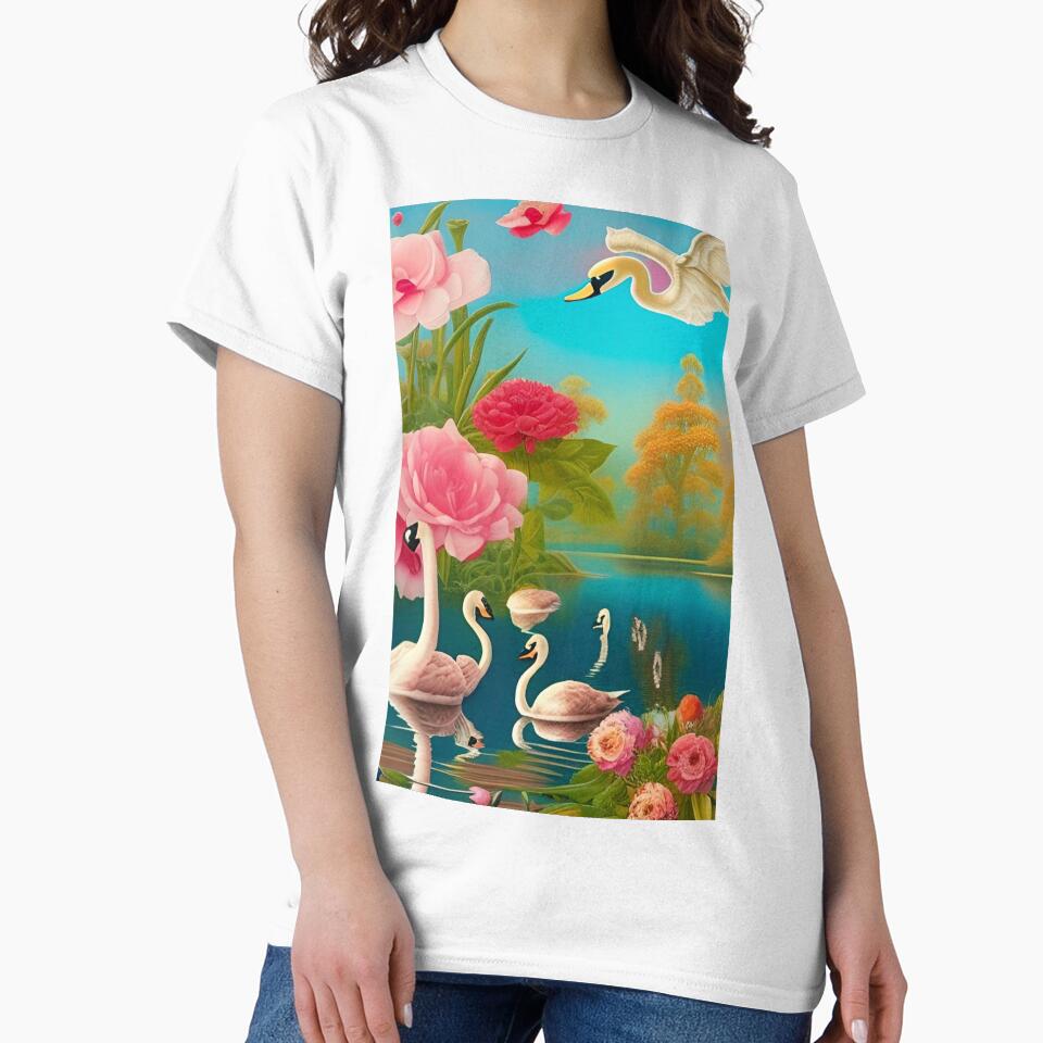 Beautiful Swans on the lake by VitalDesigner