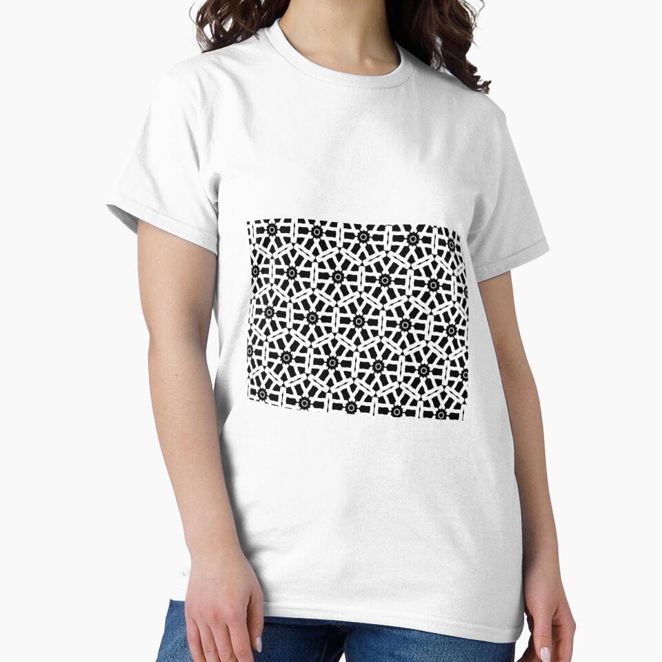 BOLD PATTERN BLACK & WHITE GEOMETRIC by ackelly4