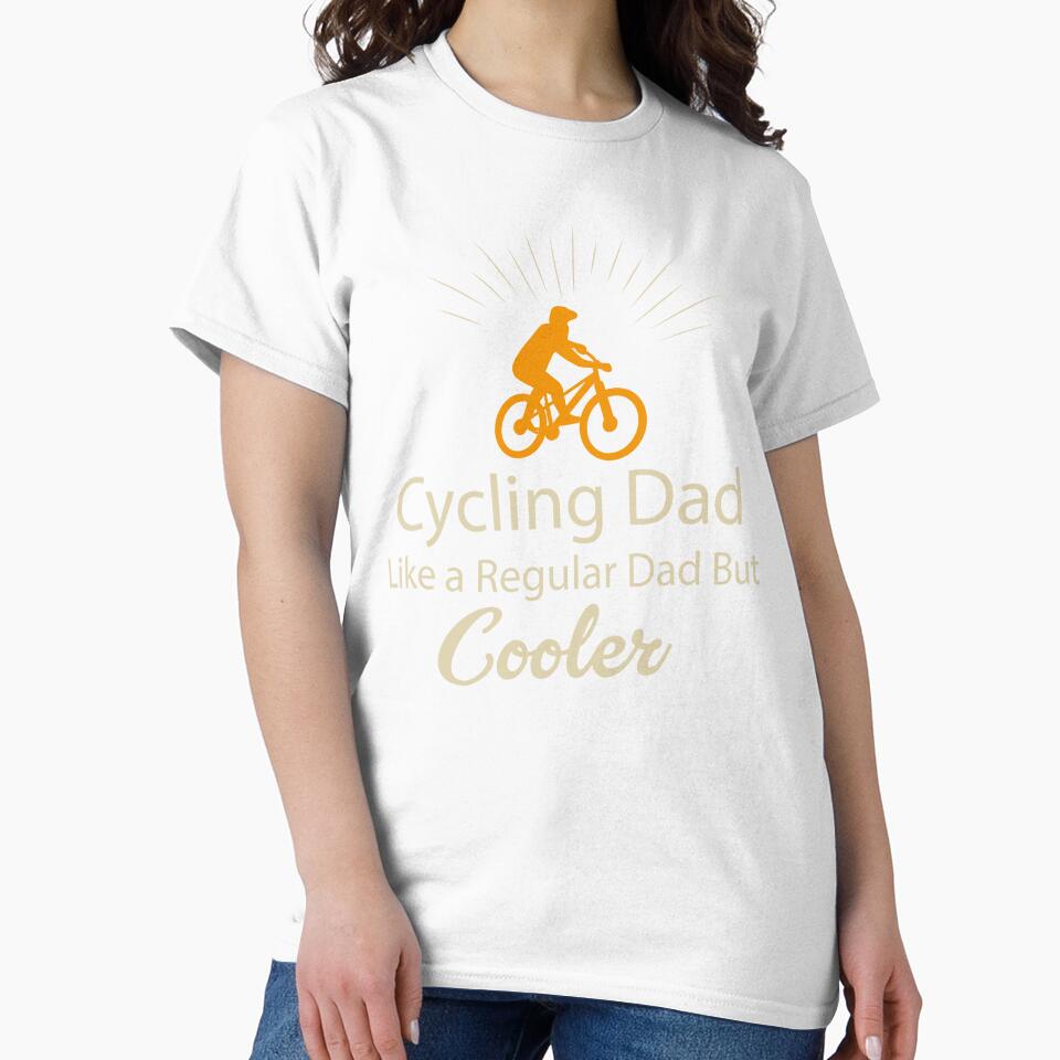 Cycling Dad Like A Regular Dad But Cooler | Funny Vintage Cyclist Father's Day Gift by SOUFIANE1991