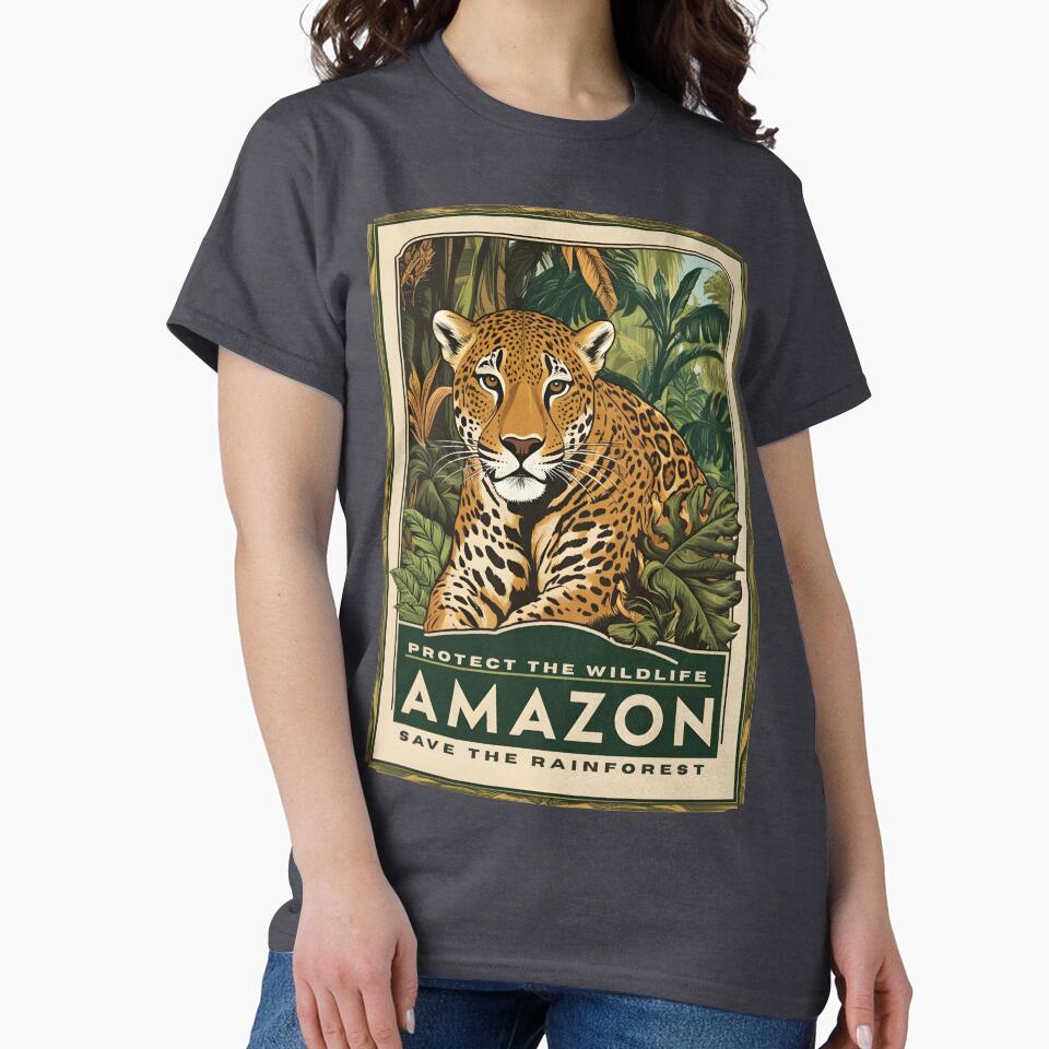 A Vintage Illustration of Amazon Rainforest - Brazil by GoodOldVintage