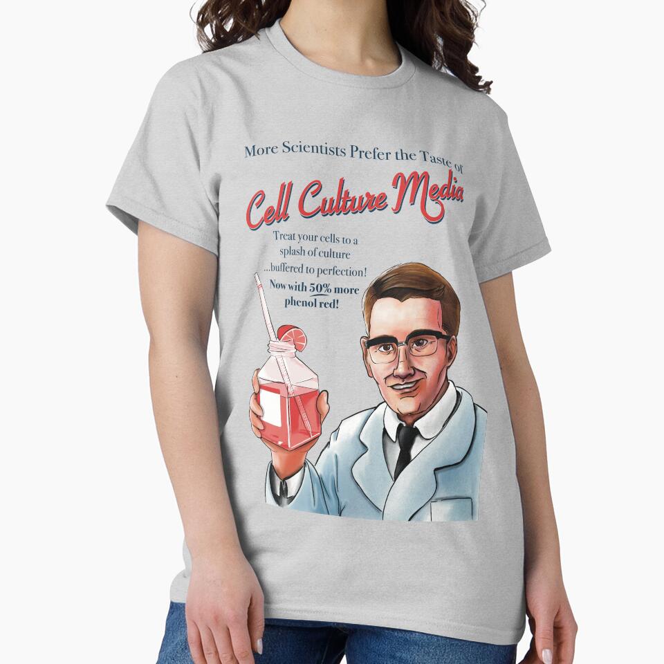 Vintage Cell Culture Media Ad by Science Lab Designs