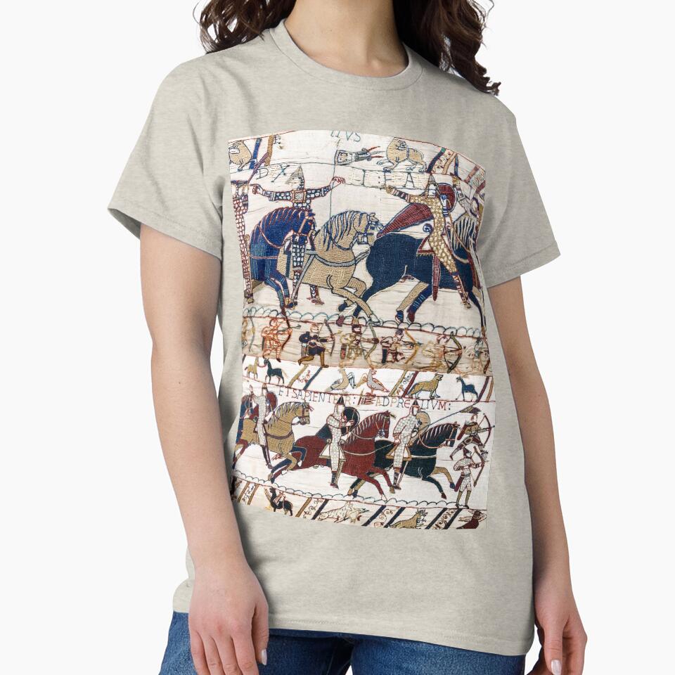THE BAYEUX TAPESTRY NORMAN KNIGHTS AND ARCHERS Detail by BulganLumini
