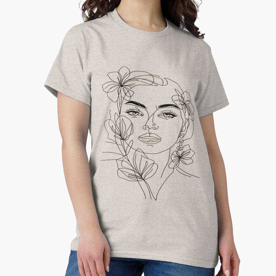 Flowers on Me Line Art by ChristCentered