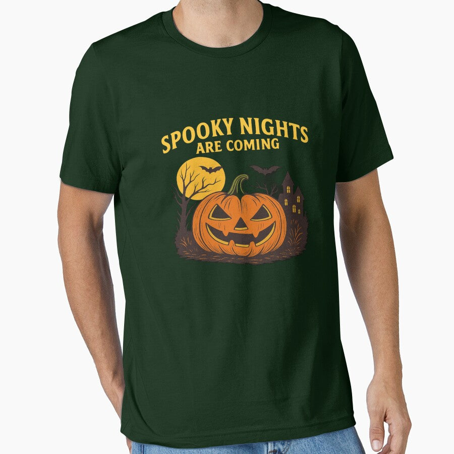 Spooky Halloween Vintage Pumpkin Ghost T-Shirt Costume by Love is beautiful.