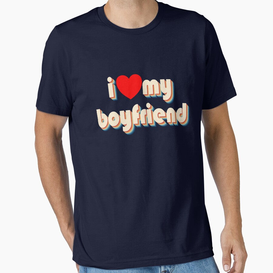 I Love My Boyfriend Red Heart Retro I Love My Boyfriend Gear by DynamicDesign