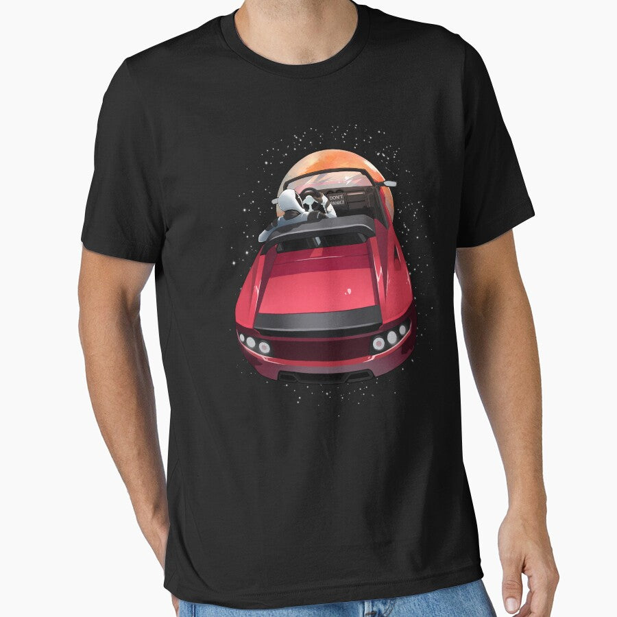 SpaceX Starman - Don't Panic - Tesla Roadster - Elon Musk by elonscloset