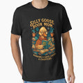 Silly Goose Book Mom Tee – Chaos & Chapters Edition Sticker by GeniePixel