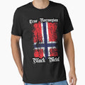 True Norwegian Black Metal - Norwegian flag upright by Skady666