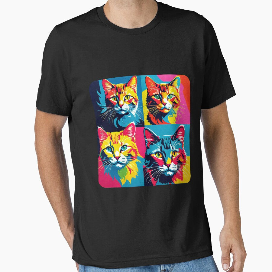 Cats pop art style by Toms Tee