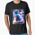 Cat with colorful smoke effect - Smoky Cat 2 by Toms Tee