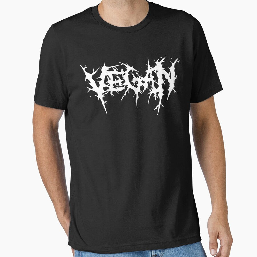 VEGAN death metal style logo by FlatSixGraphics