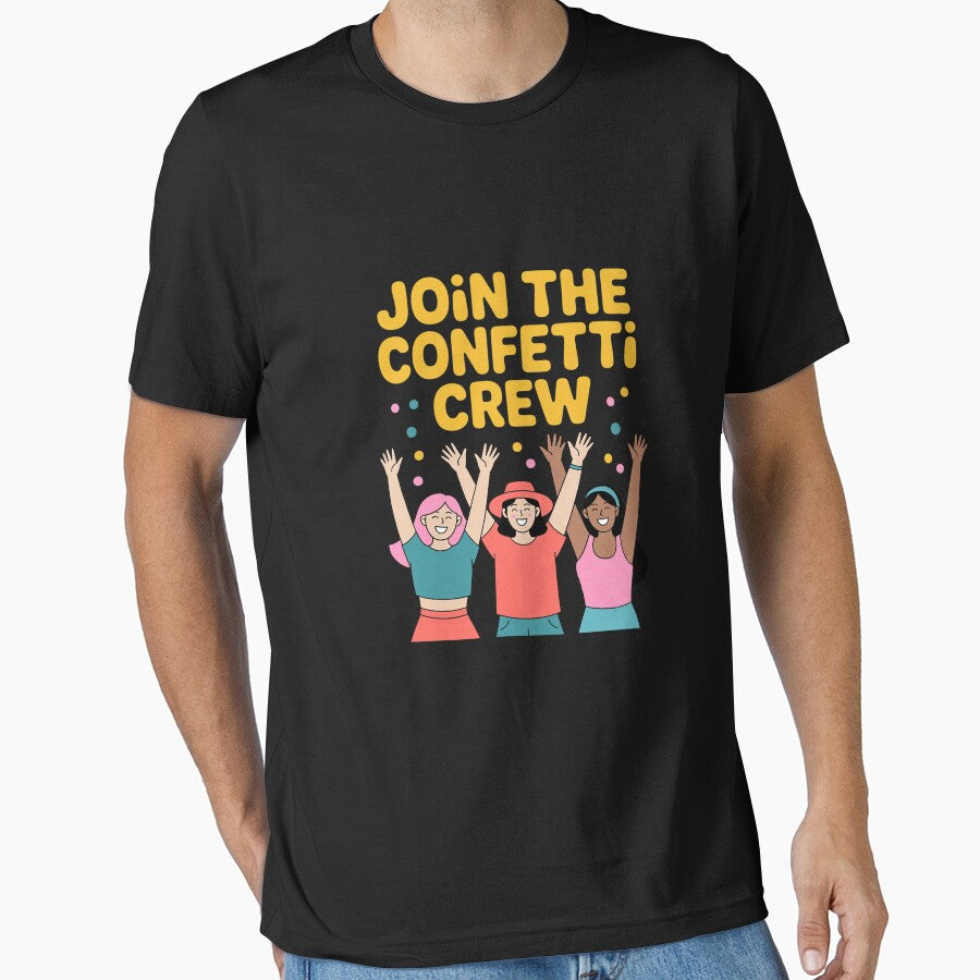 Join The Confetti Crew Festival Squad Graphic by HardcoreTour