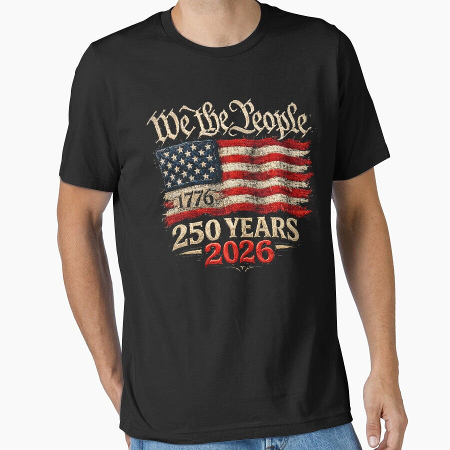We The People 250 Years 2026 Patriotic USA Flag by will freed18