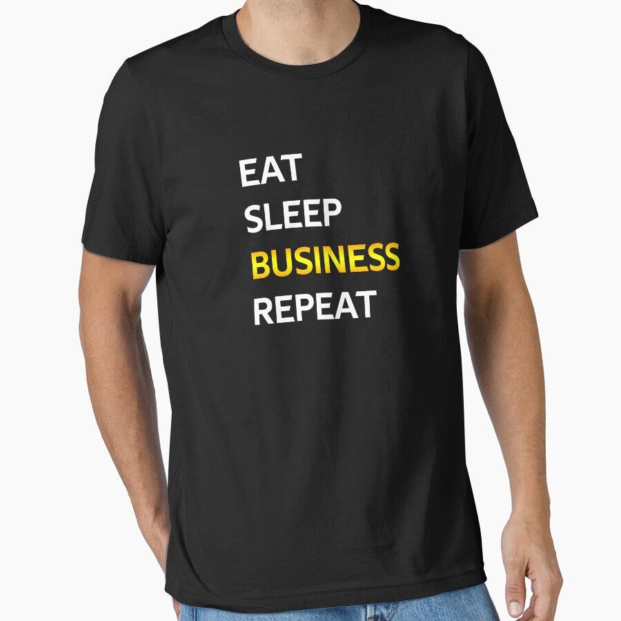 Eat Sleep Business Repeat by CatArtStore