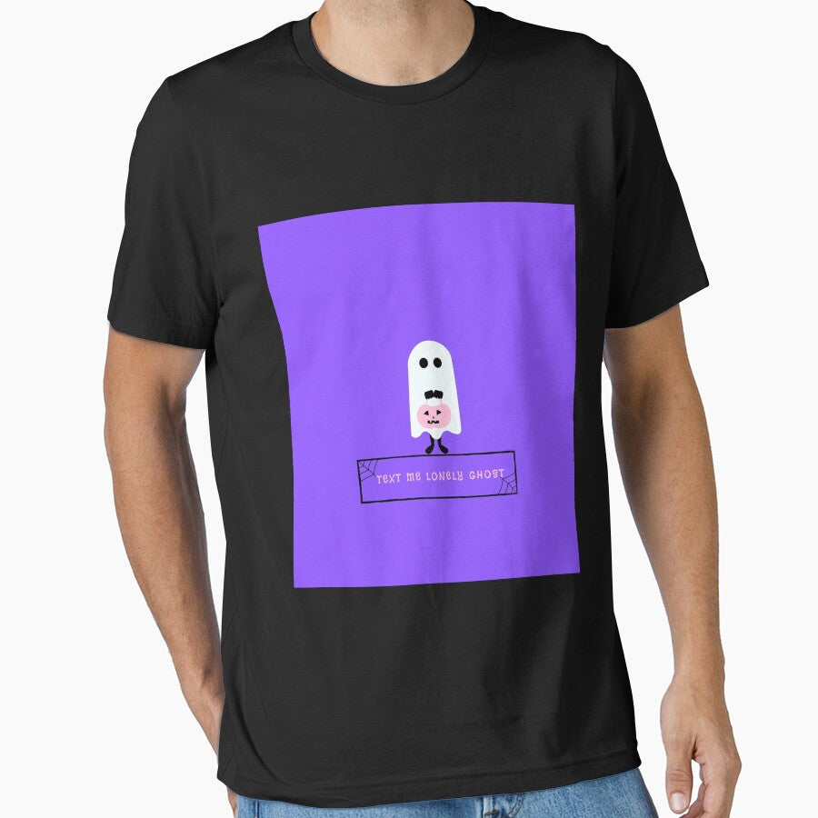Text Me Lonely Ghost Sleeveless Top by christinesp1