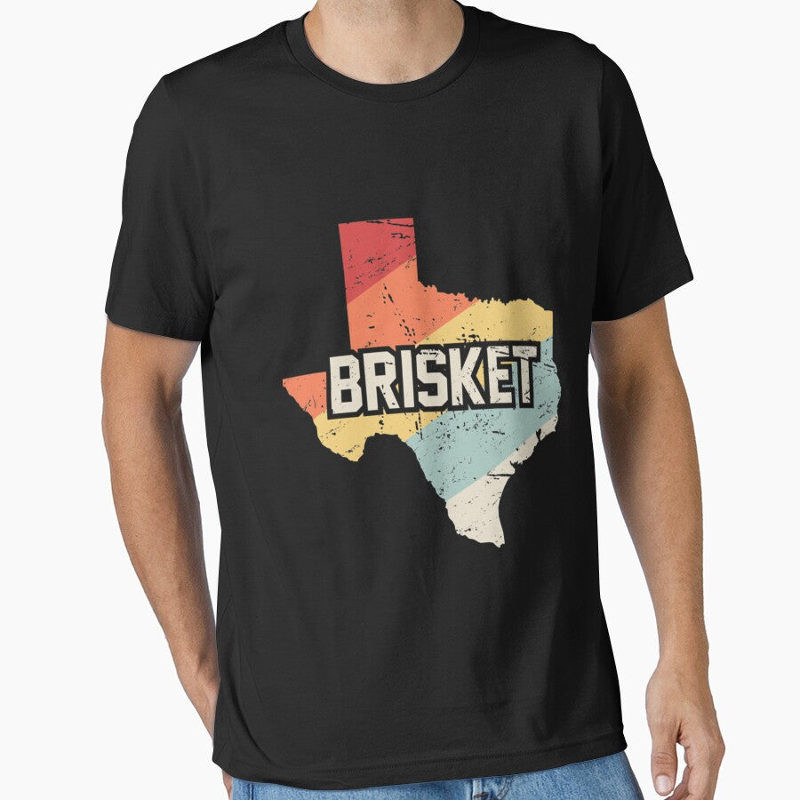 Retro Texas BBQ Brisket  Barbecue Beef Essential by ahlinolerh
