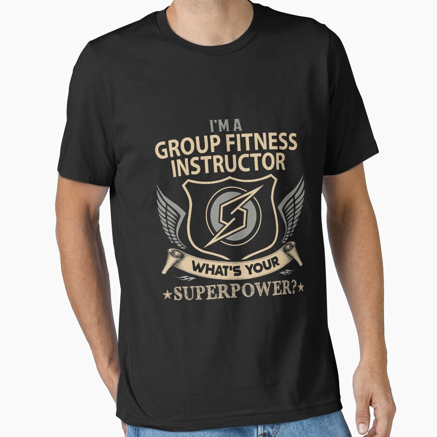 Group Fitness Instructor T Shirt - What Is Your Superpower Job Gift Item Tee by leolanwugm