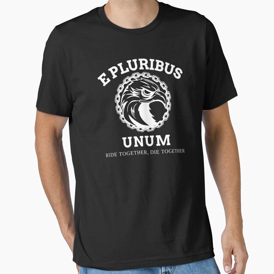 American Patriot E Pluribus Unum Bald Eagle Ride Together print by jakehughes2015