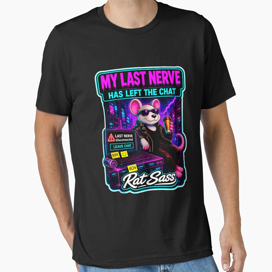 My Last Nerve Has Left The Chat Retro Cyberpunk Tank Top by KristineLi