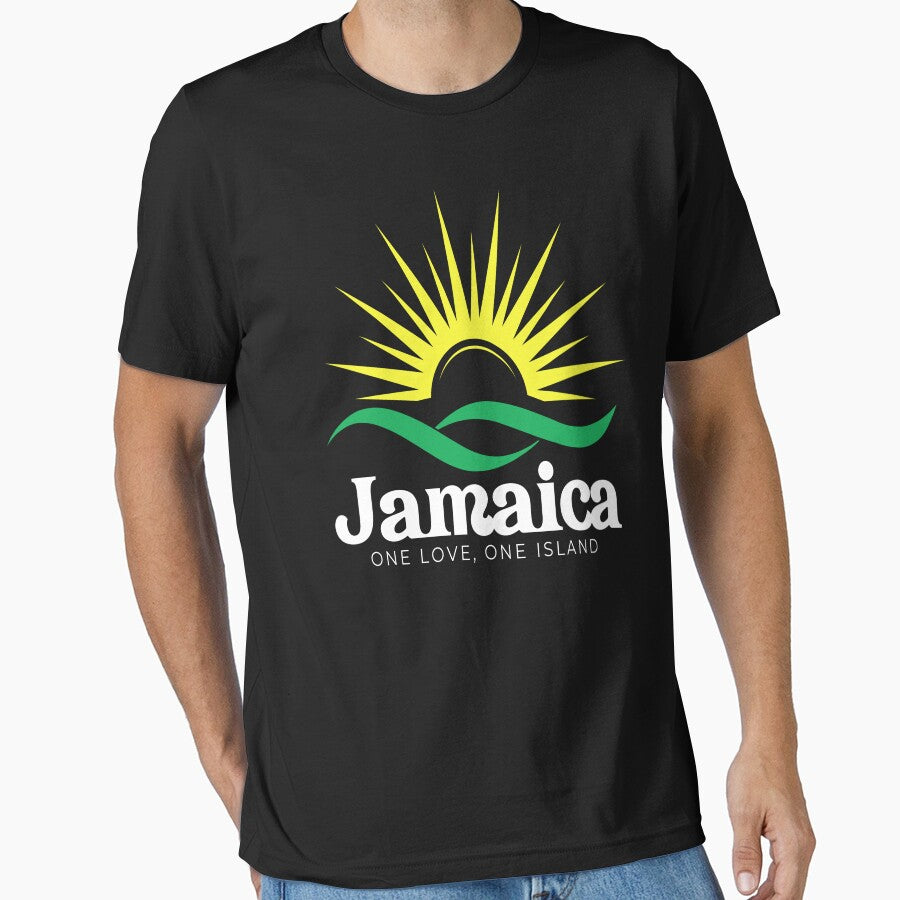 One Love, One Island Jamaican Flag by skkyfaithArtz