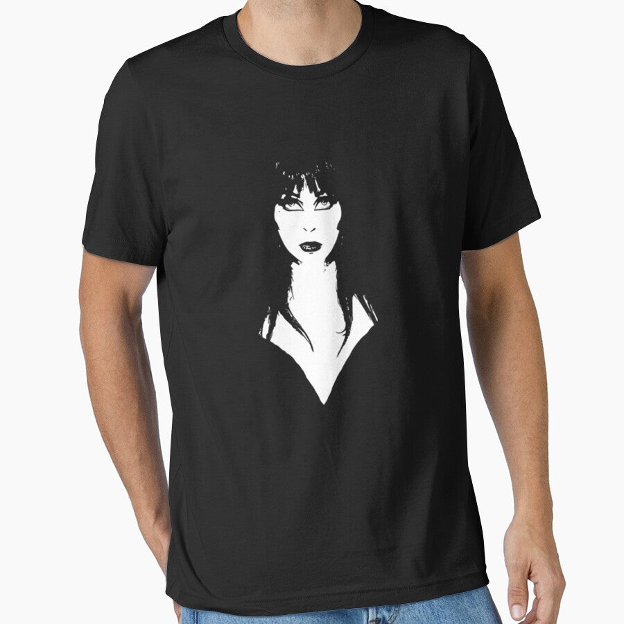 Elvira Mistress of the Dark white and background color by CynthiaMeggyes8