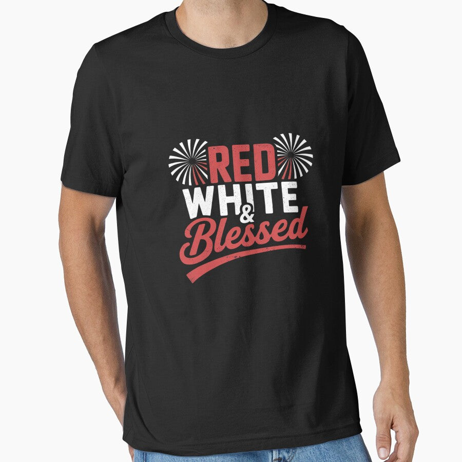 Red White & Blessed-4th Of July USA Independence day Patriot by GaryBellcvbnb