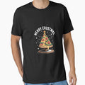Womens Merry Crustmas Pizza Christmas Tree Xmas Pizza Outfit by MicanCuteStore