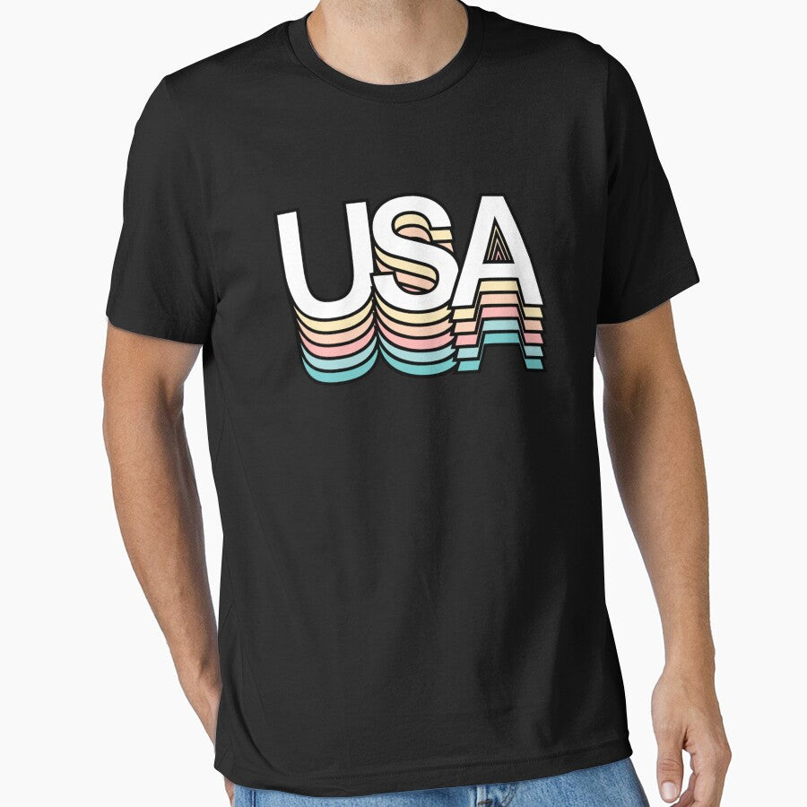 USA Pastel Retro Aesthetic Modern Typography by JosephHagen