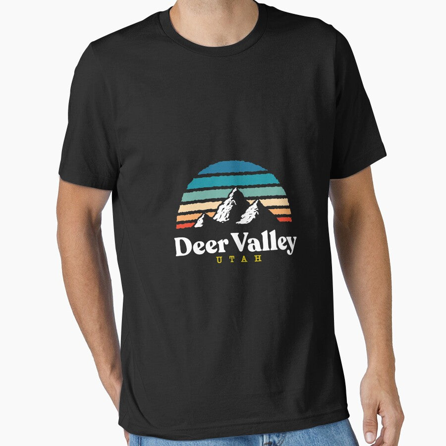 Deer Valley Utah Usa Ski Resort 1980S Retro by llcockroge
