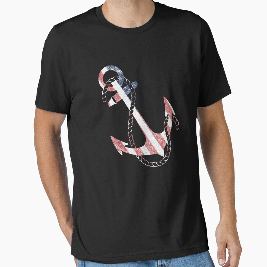 Vintage USA Flag Anchor by flippinsg