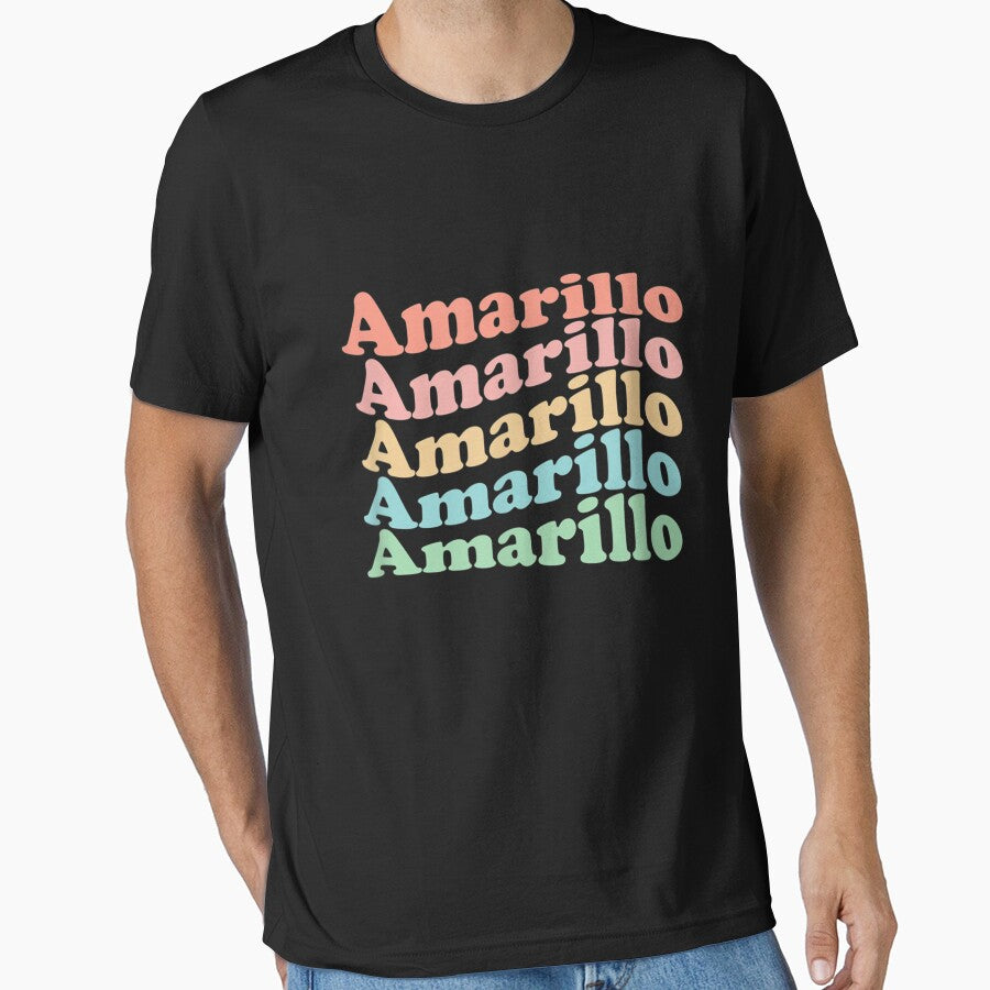 Vintage 70's USA Hippie City - Retro Amarillo by Jackwidforss