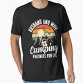 Funny Camping Hike Vintage Sunset Husband And Wife Camping Partners For Life by ohmier