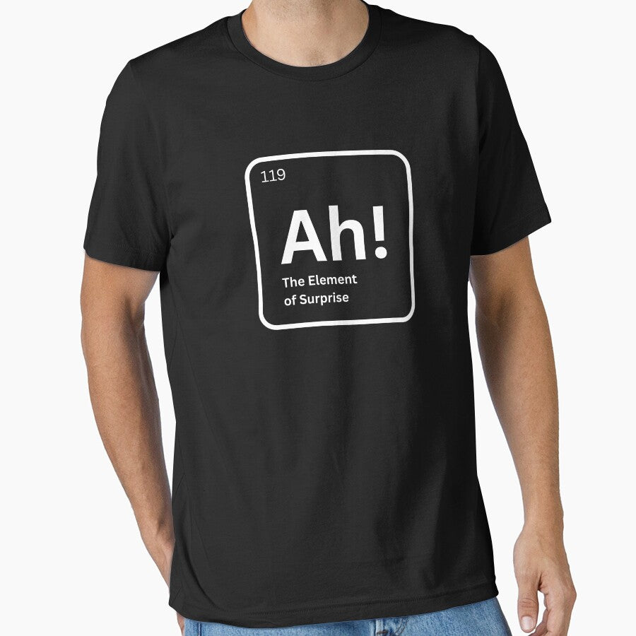 Ah The Element of Surprise Funny Chemistry Science Humor by artprintschabab
